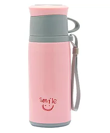 Baby Moo Solid Stainless Steel Flask Pink - 350 ml