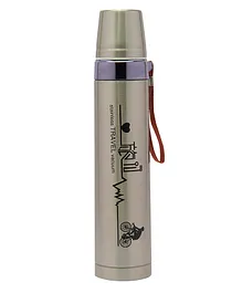Baby Moo World Traveller Stainless Steel Flask Silver - 1 litre