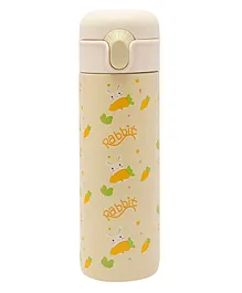 Baby Moo Rabbits Eat Carrots Stainless Steel Flask Off-white -  400 ml