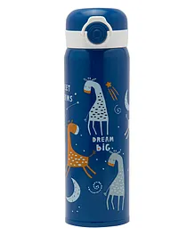 Baby Moo Dream Big Stainless Steel Flask Blue - 500 ml