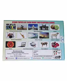 Flash Right Laminated Encyclopedia World Tourism Cards - 21 Pieces