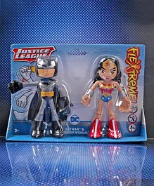 DC Batman & Wonder Woman Action Figures Pack Of 2 Multicolour - Height 21.5 cm