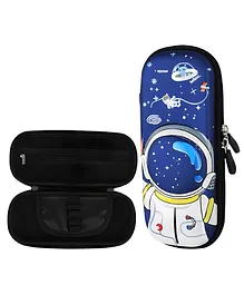SYGA Type 4 Alien Pencil Case Pouch With Compartments - Multicolour