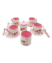 ADKD Kitchen Play Set Toy Pack of 16 - Pink White