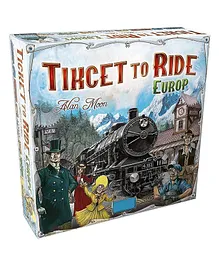 ADKD Ticket to Ride Europe Board Game - Multicolor
