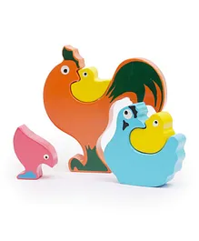 Chicken Family Puzzle - Creativity and Storytelling Skills - Stacking Toy