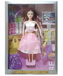 Yunicorn Max Pinkish Pink Shine Doll - Height 33 cm