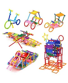OPINA Building Blocks Assembly Colorful Straw Toy Muticolour - 98 Pieces
