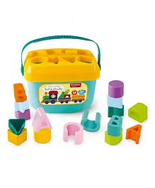 OPINA Baby's First Shape Sorting Blocks 16 Pieces - Multicolour