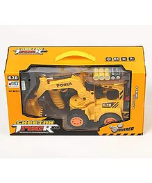 OPINA Cheetah JCB Truck with Remote Control & LED Flash Lights - Yellow