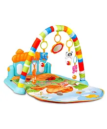 OPINA 2 in 1 Baby Kick And Play Piano Gym With Overhead Toy Bar - Multicolour