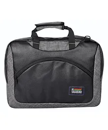 De Vagabond Leather Sling Laptop Bag Black - 11.4 Inches 