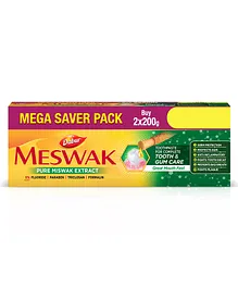 Dabur Meswak Toothpaste Pack of 2 - 200 g