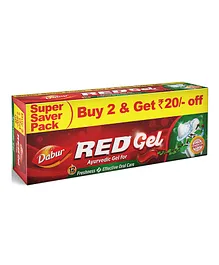 Dabur Red Gel Toothpaste Pack of 2 - 150 g