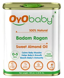 Oyo Baby Badam Rogan Sweet Almond Oil - 100 ml