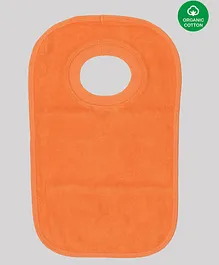 Nino Bambino 100% Organic Cotton Solid Bib - Orange
