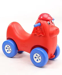 Little Fingers Dog Shaped Ride On - Red