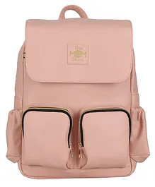 The Mom Store The Limited Edition Diaper Bag With Zipper - Pastel Pink
