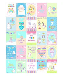 The Mom Store Follow your Rainbow Theme Milestone Cards - 25 Cards