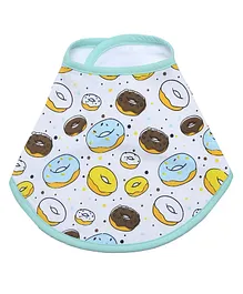 The Mom Store Sweet Like A Doughnut Cotton Bib - Blue
