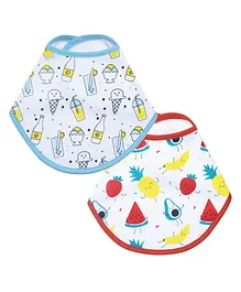 The Mom Store My Smoothie & Fruity Cutie Feeding Bib Pack of 2 - Multicolor