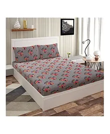 Skap Double Bedsheet Modern Print With 2 Pillow Covers - Multicolour