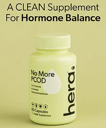 Hera No More PCOD with 3 in 1 Formula to Combat Hormonal Imbalance Capsule - Pack of 60
