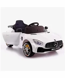 Ayaan Toys Battery Operated Ride On Car - White