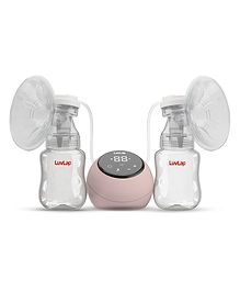 LuvLap Adore Double Electric Breast Pump - Pink & White