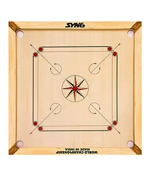 SYNCO Wooden Carrom Board - Beige