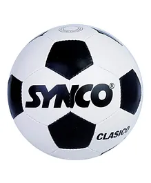 SYNCO Latex Bladder Football Size 5 - Black White