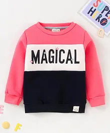 Ollypop Full Sleeves Sweatshirts Magical Print - Rose Pink