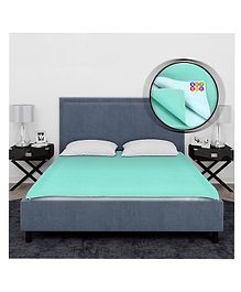 BeyBee Waterproof Rubber Sheet Double Bed Size 260 X 200cm - Sea Green