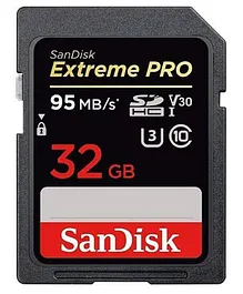 SanDisk Extreme Pro SDHC 32GB SDHC Camera Memory Card - Black