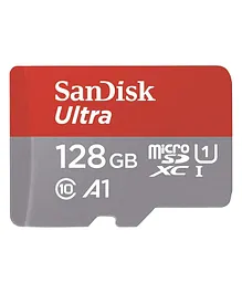 SanDisk Ultra 128GB MicroSDXC Memory Card - Red