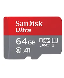 SanDisk Ultra 64GB MicroSDXC Memory Card - Red