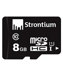 Strontium 8 GB  Micro Class Memory Card - Black