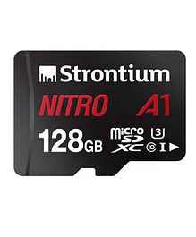 Strontium 128 gb  Micro Class A1 Memory Card - Black