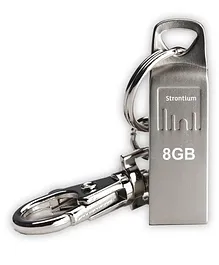 Strontium 8 gb Ammo 2.0 Metal Pen Drive  - Silver