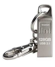 Strontium 128 gb Ammo 3.1 Metal Pen Drive - Silver