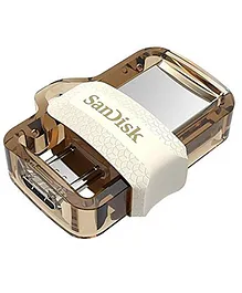 SanDisk Ultra Dual 64GB USB 3.0 OTG Pen Drive - Golden