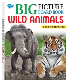 Wild Animals Wipe and Clean Picture Board Book - English