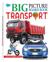 Transport Wipe and Clean Picture Board Book - English