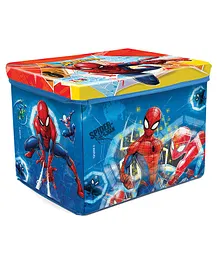 Muren Multipurpose Cartoon Theme Fabric Toy Storage Organizing Box cum Sitting Stool - Multicolou
