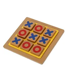 MUREN Wooden Tic Tac Toe Board - Multicolour