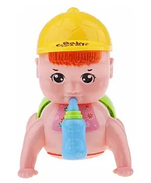 New Pinch Crawling Baby Toy with Lights & Music - Multicolor