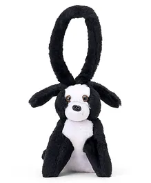 IR Cot Hanging Dog Soft Toy Black - Height 15 cm