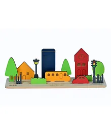 The Funny MInd The Mini City Board Game 15 Pieces - Multicolour