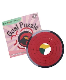 The Funny Mind Goal Wooden Puzzle - Multicolour