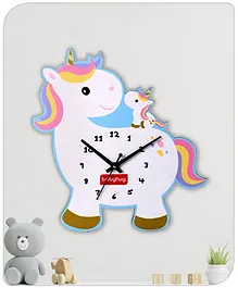Babyhug Unicorn Wall Clock - White